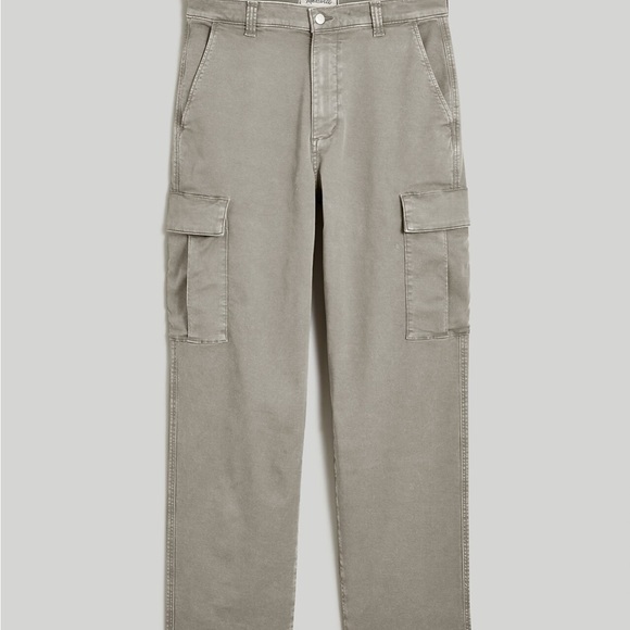 NEW WITH TAGS Madewell Pale Pewter Straight Cargo Pant: COOLMAX® Edition 32 x 32 - Picture 5 of 11